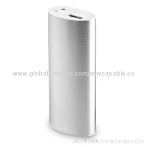 5,200mAh Power Bank, Made of Aluminum Alloy Material, 5V DC-1A Output
